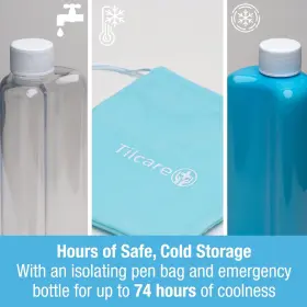 Tilcare 060665921688 Insulin Cooler Travel Case By - 74h Reusable Pen Freezer Bottle Lar #2