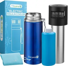 1548412 Tilcare Electric Insulin Cooler Travel Case With Usb Charger And Bio Gel By - U