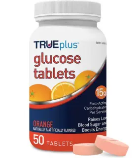 P1h01rn-50 Trividia Trueplus Glucose Tablets Chewable Orange 4 G Vitamin D 50 Per Bottle 12