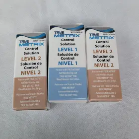 True Metrix 445027293296 Control Solution Bundle Level 1 2 Solutions Lot Of 3 Exp. 12/23-2/24