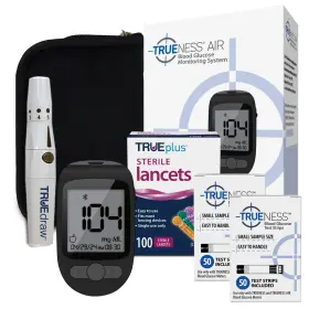 Zea4h01-00100sld Trueness Air Blood Glucose Meter Bundle