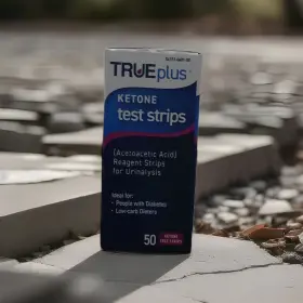 Trueplus 50h51-30a1-50 Ketone Test Strips For Urinalysis Acetoacetic Acid 50 Count Exp 2/2027