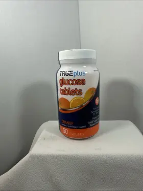 8614072 Trueplus 2-pack Glucose Tablets - Orange Flavor 50 Sealed/new