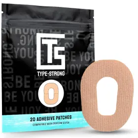 Dex20-tan Type Strong Dexcom G6 Adhesive Patches Waterproof. Hypoallergenic And Sweatproof