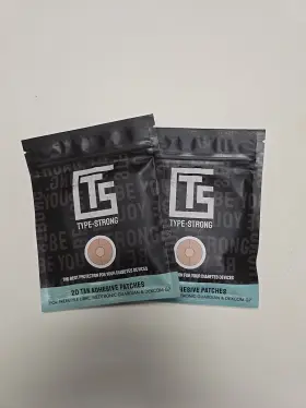 Type - Strong Type-strong 754590169202 New Waterproof Cgm Sensor Covers For Sensitive Skin Pre-cut Patches 20 Pack