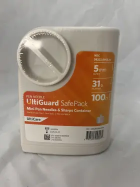 Ulticare 357515095534 Ultiguard Safe Pack Pen Needles And Sharps Container/100 Count/new