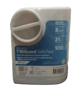 Ulticare 357515095831 Ultiguard Safe Pack Insulin Syringe And Sharps Container/100 Count/new