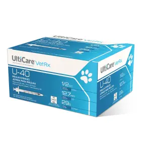 Sy5751509260 Ulticare Vetrx U-40 Pet Insulin 1/2cc 29gx1/2 Inch Half Unit Markings