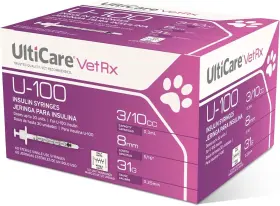Sy5751509436 Ulticare Vetrx U-100 Pet 3/10cc 31gx5/16 Inch Half Unit Markings
