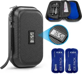 Urbrgron 703775440872 24h Insulin Cooler Travel Case Diabetic Medication For With Tem