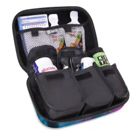 Grhlh11100gaew Usa Gear Diabetic Supplies Travel Case With 3 Removable Pouches Hard Shell P