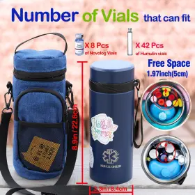 Valman 739719183673 48h 7 Pen Insulin Cooler Travel Case Medical Bag Medicine Coole #3