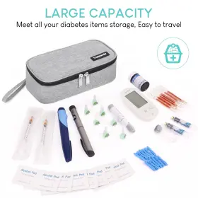 Vcspenkr 410462839059 Insulin Cooler Travel Case Diabetic Medicine Carrying Bag With 2 200g Ice #3