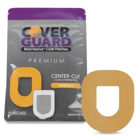 Veridian Healthcare 101-300t Coverguard Omnipod 5 Insulin Pod Waterproof 25-count Tan Center-cut Design