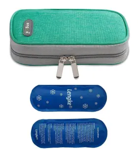 Vianber 192589524869 Insulin Travel Cooling Bag Diabetes Medical Cool Isothermal With 2 Ic