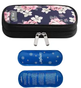 Vianber 192589525156 Insulin Travel Cooling Bag Diabetes Medical Cool Isothermal With 2 Ic