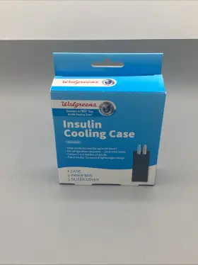 Walgreens 311917064345 Insulin Cooling Case Reusable Compact Travel Pack Black Tsa Friendly