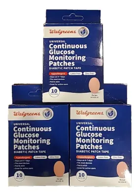 712588 Walgreens Cgm Device Patch Sealed Continuous Glucose Monitor Patches 3 Boxes