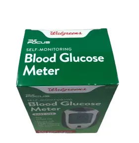 Walgreens True Focus 311917188065 Self Monitoring Blood Glucose Meter Battery Logbook Case #2