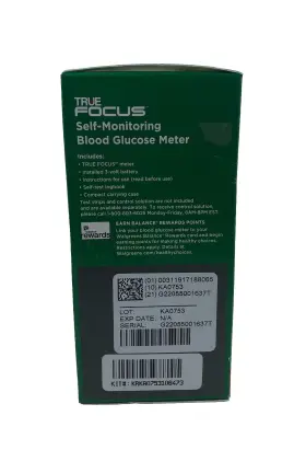 Walgreens True Focus 311917188065 Self Monitoring Blood Glucose Meter Battery Logbook Case #3
