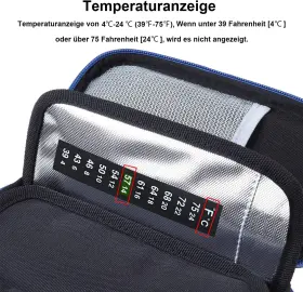 Mb0003 Welldeal Oxford Fabric Medical Travel Cooler Bag Insulin Cooling Case With 2 Ice Packs Fo #2