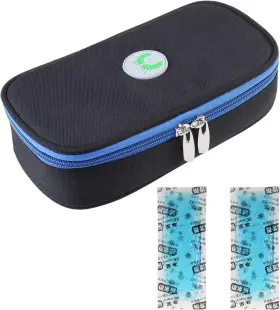 Mb0003 Welldeal Oxford Fabric Medical Travel Cooler Bag Insulin Cooling Case With 2 Ice Packs Fo