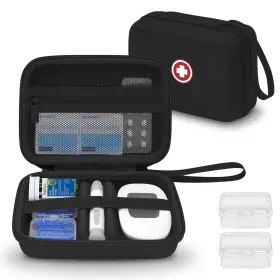 Wiksry 786354250086 Diabetic Supplies Travel Case Carrying Organizer For Diabetes Testing K