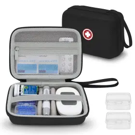Wiksry 786354250093 Diabetic Supplies Travel Case Carrying Organizer For Diabetes Testing K