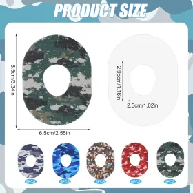 1013725 Xihircd 25 Pcs Waterproof Camouflage Adhesive Patches For Dexcom G7 Stickers #2