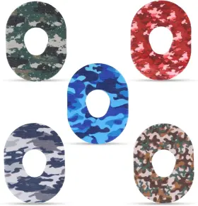 1013725 Xihircd 25 Pcs Waterproof Camouflage Adhesive Patches For Dexcom G7 Stickers
