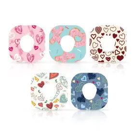 Xihircd A35cx279 Dexcom G7 Over Patches Waterproof Valentines Theme Compatible