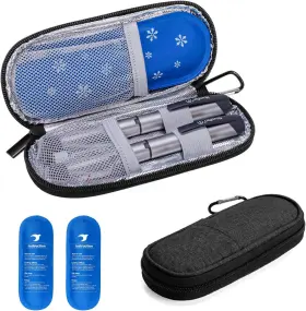 Cayw03703 Yarwo Insulin Cooler Travel Case With 2 X Tsa Approved Ice Packs Diabetic Suppl