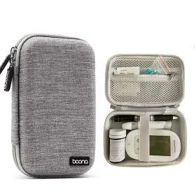 Yhency 767645475739 Hard Shell Diabetic Supplies Bag Carrying Case Organizer For Diabetes Testing