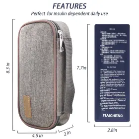 Yhmhog 610625481711 Insulin Cooler Travel Bag Diabetic Medications Organizer Case With 2 Ice Pac #2