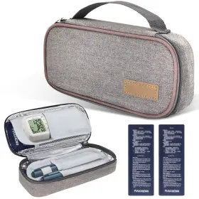 Yhmhog 610625481711 Insulin Cooler Travel Bag Diabetic Medications Organizer Case With 2 Ice Pac