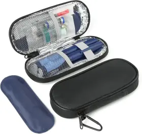Yidaosu-1 313090867836 Insulin Cooler Travel Case Diabetic Cold Pack Organizer Bag With 2 Reusable Ice