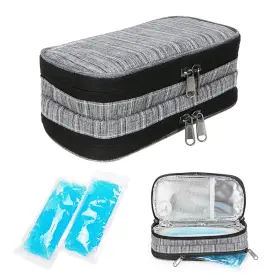 Youshares 749789226521 Insulin Cooler Travel Case Double Layer Handy Insulated Diabetic C