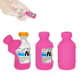 Pca1 Youshares Isl Case 01 Insulin Vial Cover Bottle Protector - Silicone Pink