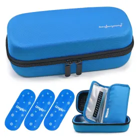 Youshares Isl Eva Case Bu N01 A Insulin Cooler Travel Case - Eva Protective Y2 Blue