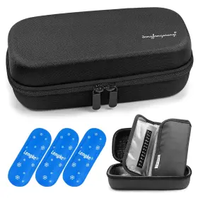 Youshares Isl Eva Case Dk N01 A Insulin Cooler Travel Case - Eva 8.6 X 4.3 3 Inches Y2 Black