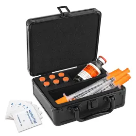 Yssppoy Y4p3-fa-ysp-jm00069-us Dual 3ml And 30ml Peptide Case For Fridge Vial Holder With Ultrathick Sponge