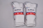 Nwt Medipeds Lot Of 2 Three-pack Non-binding Crew Socks White. Fixed Price $24.99.