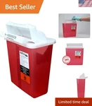 Oakridge 5 Quart - Sharps Disposal Container With Mailbox Style Lid. Fixed Price $29.76.