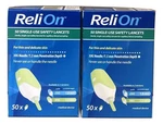 Relion Safety Lancets With 6" Tote 50 Single Use 30G 2 Pack. Fixed Price $36.92.