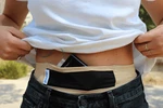 Glucology Diabetic Insulin Pump Belt Mesh Window With Pockets Beige & Black. Fixed Price $24.95.