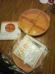 Two Novolog Mealtime Companion Plates With Information Book Never Used. Fixed Price $17.99.