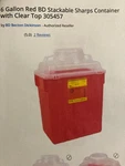 Bd Medical 305457 Sharps Containor W/solid Cap CLOSURE-6 GAL./17.5 12.5X 8.5. Fixed Price $20.00.