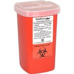 Oakridge Products 1 Quart Sharps Container W/ Flip Lid Red. Fixed Price $15.89.