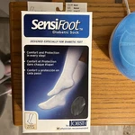 Sensifoot Diabetic Sock Comfort And Protection Large Black Knee Style New Nib. Fixed Price $15.00.