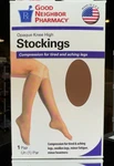 Gnp Opaque Knee High Stockings, 15-20MMHG (size: M) Black. Fixed Price $25.00.